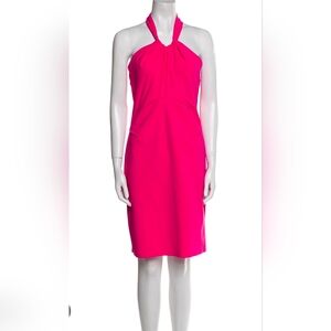 Chiara Boni Pink Halter Mini Dress Size IT 46/US 10